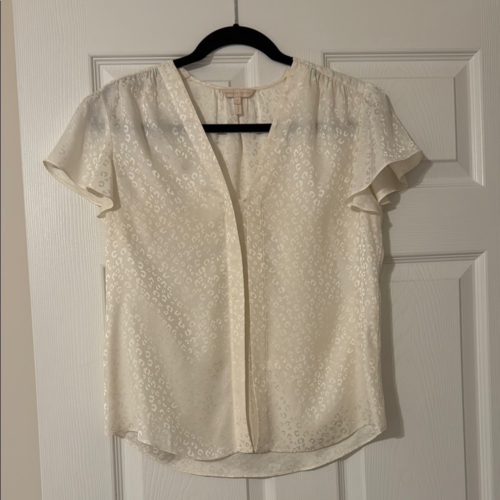 Rebecca Taylor Cream Silk Blouse